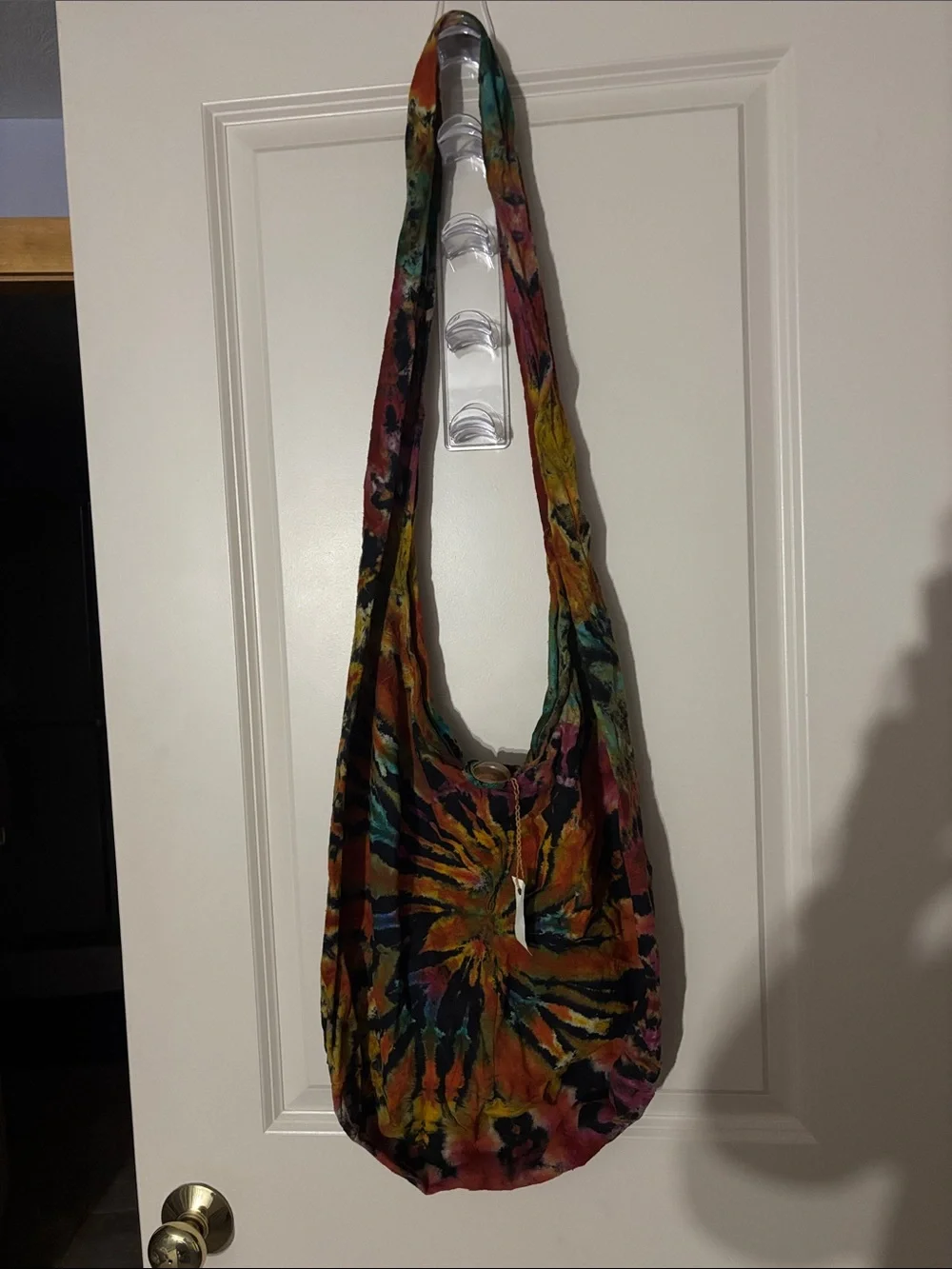 Multicolor Tie-Dye Sling Bag - Casual Boho Shoulder Bag